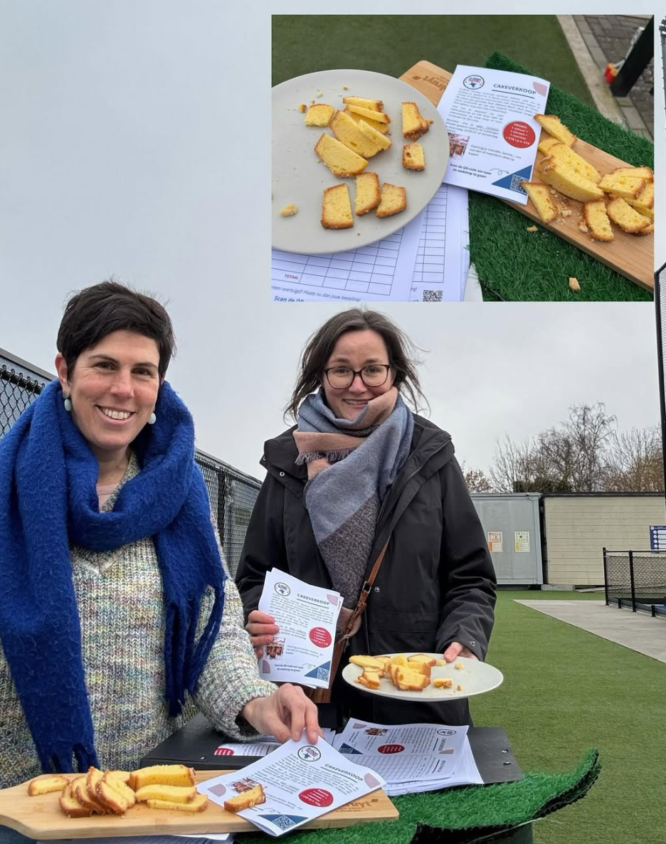 Cake sale aan de club